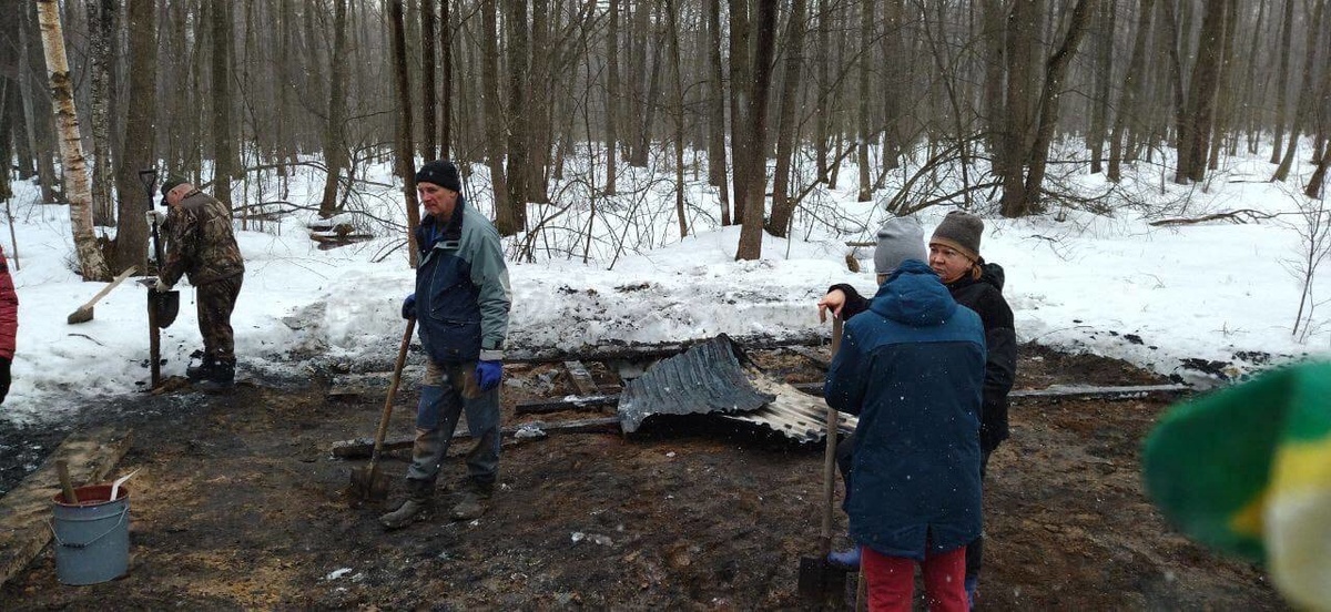 Купели, сожженные в Балахнинском районе, восстановят местные жители - фото 1