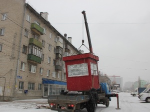 Два незаконных ларька снесли в Канавинском районе
