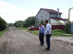 В Ленинском районе за два дня построили дорогу в частном секторе