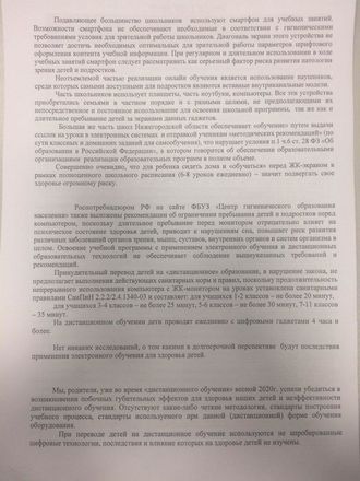 Противники дистанционного образования написали письмо главе Нижегородской области - фото 4