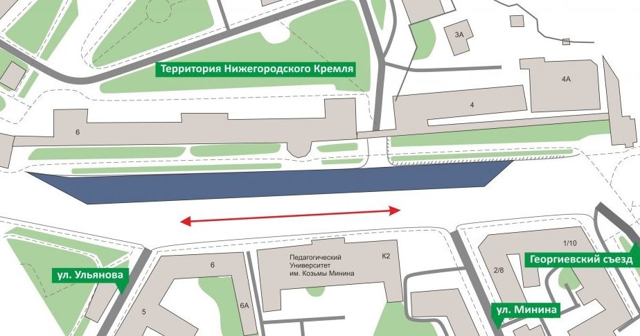 Площадь Минина и Пожарского частично перекроют 8 июля - фото 1