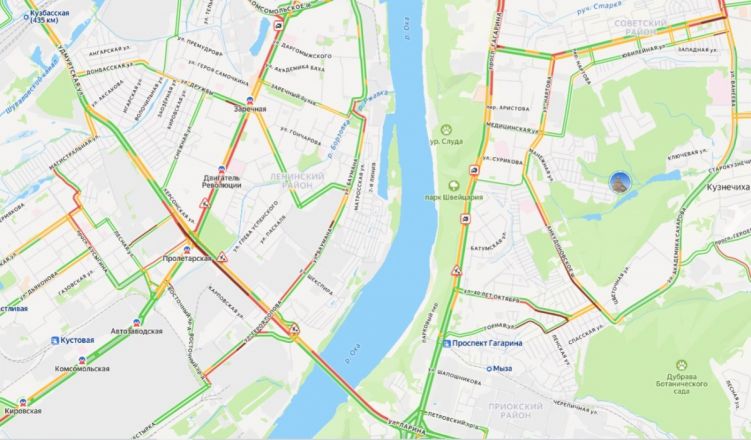 Восьмибалльные пробки сковали Нижний Новгород вечером 17 октября - фото 3