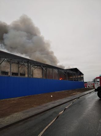 Пожарный поезд задействуют для тушения склада на Федосеенко - фото 3