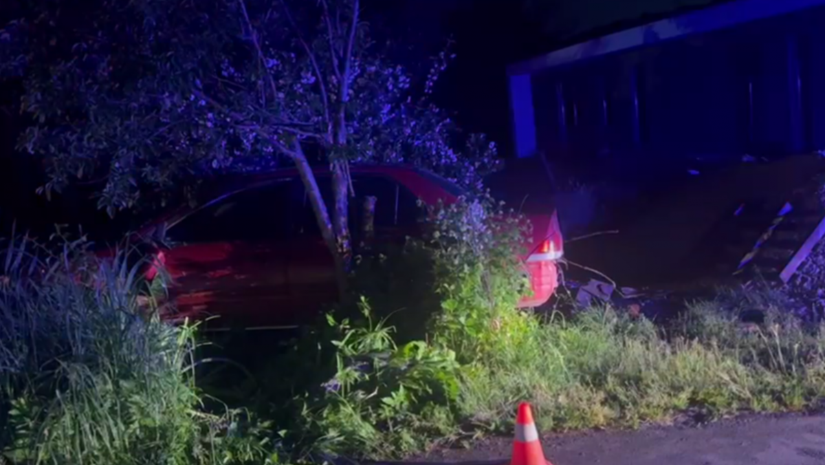 15-летний подросток за рулем иномарки улетел в кювет в Кстовском округе - фото 1