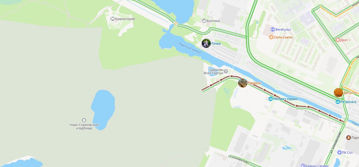 Нижегородцы застряли в пробке у кладбища в Сормовском районе - фото 2