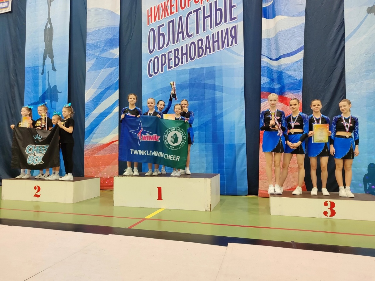 Команда Мининского университета по чир спорту завершила сезон золотыми медалями - фото 1