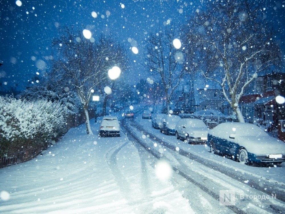 Сильный снегопад и гололед ожидается в Нижнем Новгороде 22 ноября