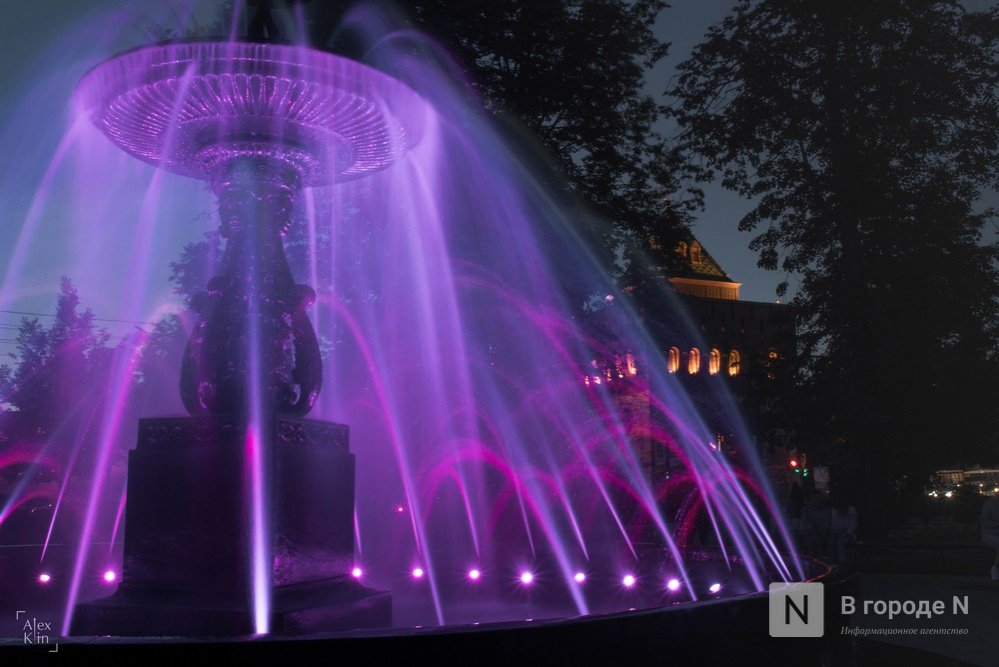 Стало известно, какие фонтаны начнут работать в Нижнем Новгороде в августе